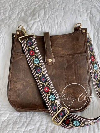 Crossbody Guitar Strap – Flower Power