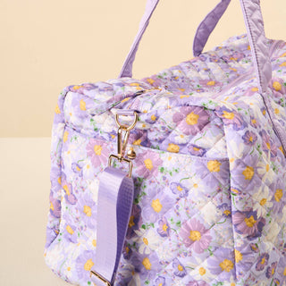 On-the-Go Quilted Weekender Bag-Bouquet Beauty Purple