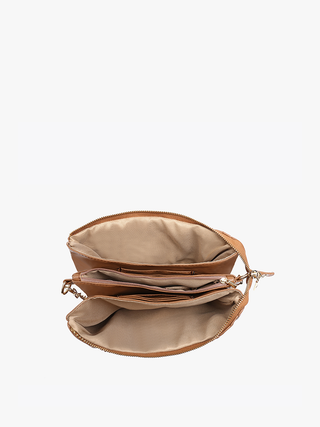 Izzy Puffer Quilted Crossbody with Chain – Trendy 3-Compartment Bag