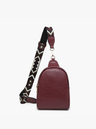 Ellen Vegan Guitar Strap Sling Bag – Compact Trendy Crossbody