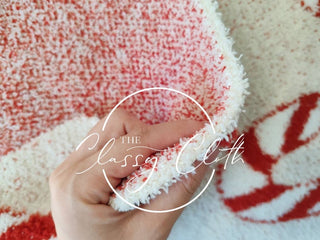 Christmas Luxe Blanket- Candy Cane