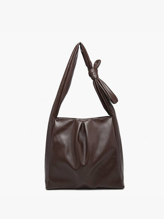 Jolene Pleated Hobo with Knotted Handle – Elegant Everyday Bag