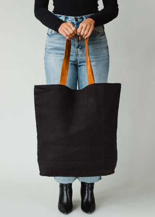 Black, Cream & Tan Aztec Tote