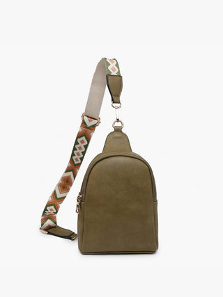 Ellen Vegan Guitar Strap Sling Bag – Compact Trendy Crossbody