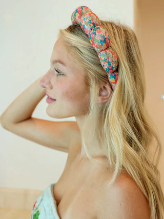 Vintage Garden Peach Spa Headband – Fun, Functional & Perfectly Boho
