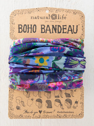 Full Boho Bandeau® Headband – Multi-Way Style - Border Folk Garden