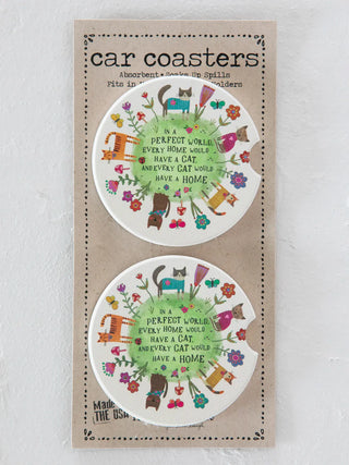Car Coasters, Set of 2 – Multiple Designs Available