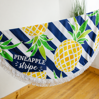 Beach Towel - Pineapple Stripe