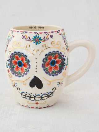 Coco Sugar Skull Folk Art Coffee Mug – 16 oz