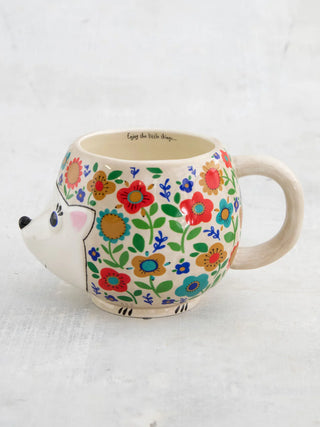 Harriet Hedgehog Folk Art Coffee Mug – 16 oz