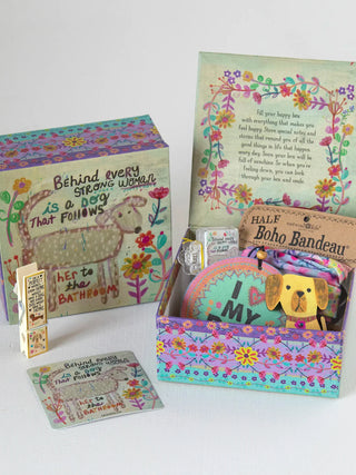 Happy Box Gift Set – Behind Every Strong Woman - 6 Irresistible Treasures in a Keepsake Box