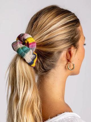 Crochet Scrunchie – Rainbow