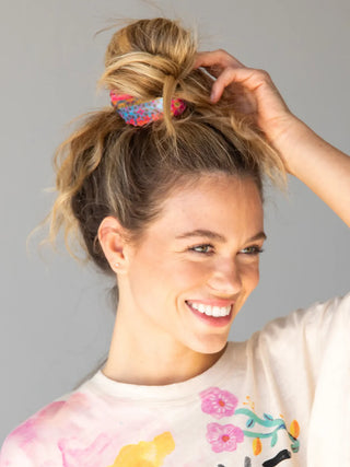 Hideaway Scrunchie – Folk Flower Patchwork