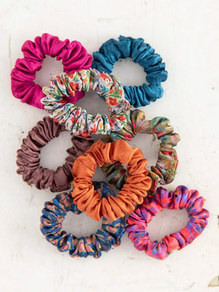 Mini Satin Scrunchie, Set of 8 – Assorted Styles