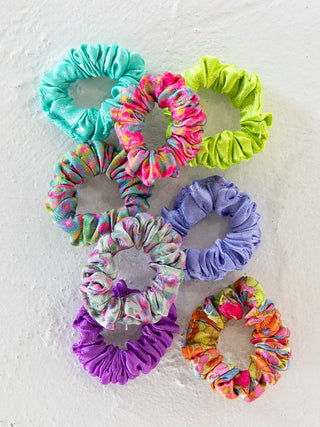 Mini Satin Scrunchie, Set of 8 – Assorted Styles