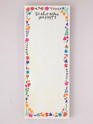 Magnetic List Pad – Makes You Happy | 75 Tear-Off Sheets