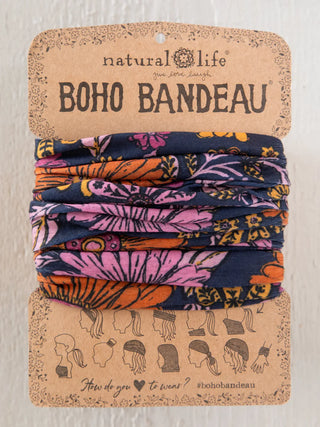 Full Boho Bandeau® Headband – Multi-Way Style - Whimsical Daisies