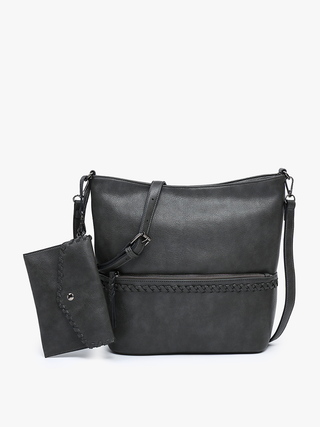 Cynthia Distressed Whipstitch Hobo with Wristlet – Everyday Rustic Chic