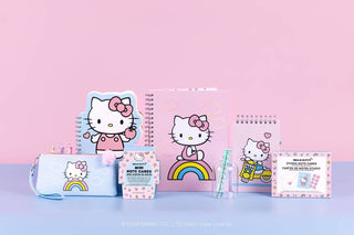 Hello Kitty Classic Pink Top-Spiral Notebook with Pen Loop – 192 Lined Pages – 5" x 8"