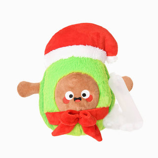 HugSmart Pet - Happy Woofmas | Santa Avocado - Dog Plush Toy