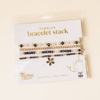 Tumbler Bracelet Stack-Midnight Glam
