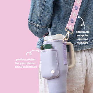 Tumbler Sling – Hands-Free Convenience with Style - 11 Patterns