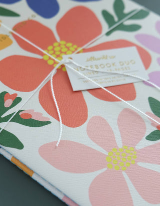 Primary Blooms Notebook Duo