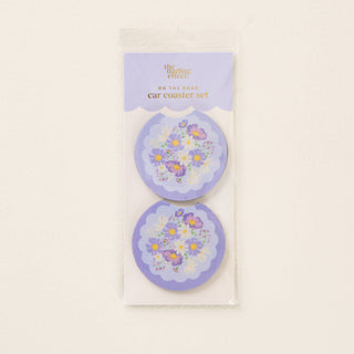 On the Road Car Coaster Set – 2 Pack Bouquet Beauty Purple
