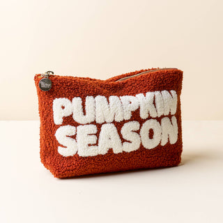 Teddy Pouch – Rectangle Pumpkin Season | Fall Sherpa Organizer