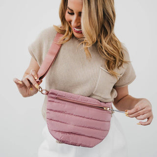 Jolie Puffer Belt Bag – Multiway Quilted Crossbody & Fanny Pack
