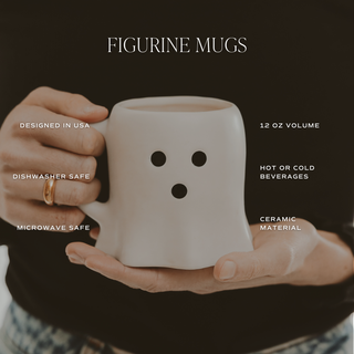 Ghost Face Ceramic Mug – 12oz