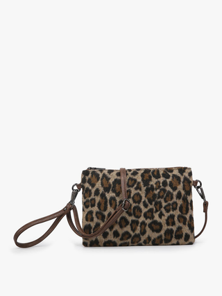 Printed Crossbody Clutch – Adjustable Straps & Vegan Leather Trim