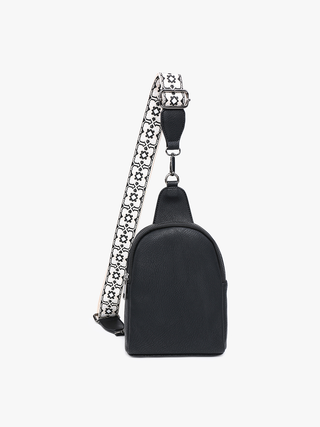 Ellen Vegan Guitar Strap Sling Bag – Compact Trendy Crossbody