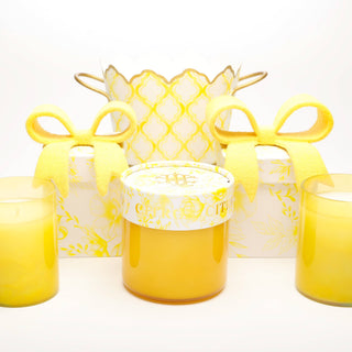 Citron 15 oz 2 wick Decorative Lid Candle