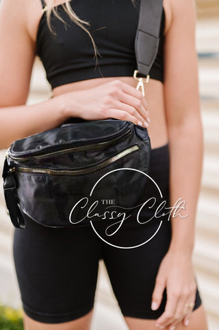 Farah Fanny Pack Shoulder Sling Bag - Black Camo