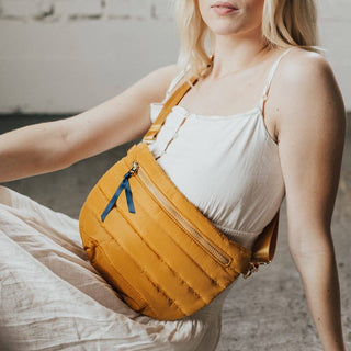 Jolie Puffer Belt Bag – Multiway Quilted Crossbody & Fanny Pack
