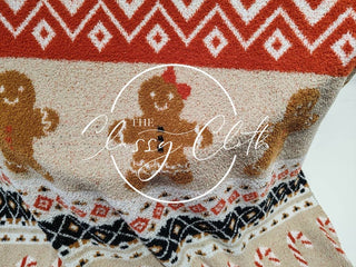 Christmas Luxe Blanket- Gingerbread Fair Isle
