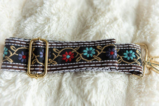 Crossbody Guitar Strap – Flower Power