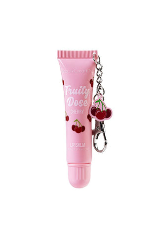 Beauty Creations Fruity Dose Lip Balm + Keychain – Hydrating Glossy Lip Balm with Jojoba & Vitamin E