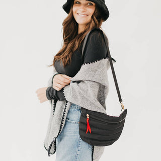 Jolie Puffer Belt Bag – Multiway Quilted Crossbody & Fanny Pack