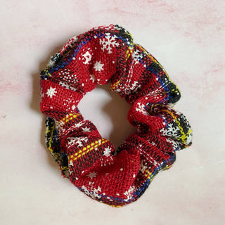 Merry Plaid Scrunch Set of 4 – Festive Holiday Hair Accessories