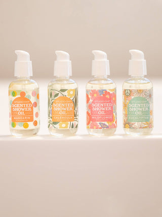 Studio Oh! Hydrating Shower Oil – 3.7 fl oz – Wildflower, Calendula, Eucalyptus & Mandarin Scents