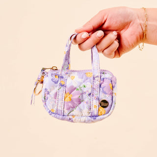 Itty Bitty Duffle Bag Charm-Bouquet Beauty Purple