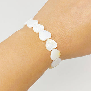 Shelly Heart Stretch Bracelet