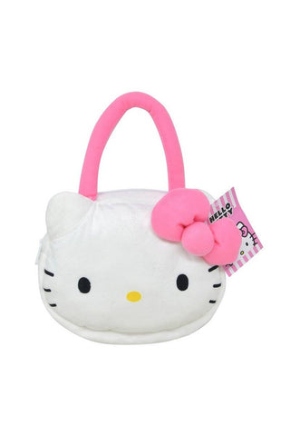 Hello Kitty Head-Shaped Plush Handbag