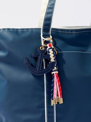 Shiraleah Anchor Bag Charm & Key Ring – Navy