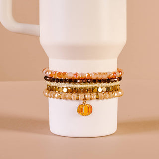 Tumbler Bracelet Stack-Autumn Glow