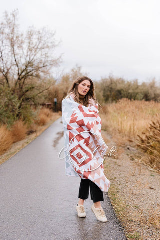 Luxe Blanket - Rust Southwest