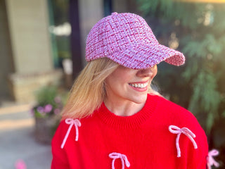 Tweed Baseball Cap - Adjustable Size - Assorted Plaid Styles