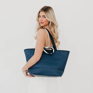 Woven Tiffany Organized Tote Bag